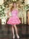 Inexpensive Sweetheart Sleeveless Organza Womens Party Dresses Ruffled Layers Lace Up