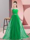 Amazing Green Lace Up Court Dresses for Sweet 16 Beading Sleeveless Floor Length