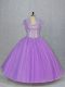 Elegant Sleeveless Lace Up Floor Length Beading 15 Quinceanera Dress