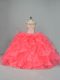 Perfect Off The Shoulder Sleeveless Organza Vestidos de Quinceanera Beading and Ruffles Lace Up