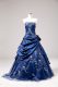 Free and Easy Ball Gowns Quinceanera Dress Blue One Shoulder Sleeveless Floor Length Lace Up