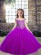High Quality Sleeveless Appliques Lace Up Little Girls Pageant Gowns