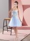 A-line Homecoming Dress Lavender Sweetheart Tulle Sleeveless Mini Length Zipper