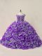Multi-color Ball Gowns Off The Shoulder Sleeveless Organza Lace Up Beading and Ruffles Quinceanera Dresses