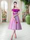 Sweet Off The Shoulder Sleeveless Tulle Prom Evening Gown Appliques Lace Up