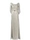 Floor Length Column/Sheath Half Sleeves Grey Prom Gown Zipper