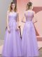 New Arrival Floor Length A-line Sleeveless Lavender Prom Dress Zipper