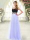 Elegant Tulle Sweetheart Sleeveless Zipper Appliques Prom Dresses in Baby Blue