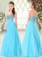 Perfect Sweetheart Sleeveless Tulle Dress for Prom Beading Lace Up