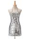 Sophisticated Sleeveless Zipper Mini Length Ruching Prom Dress