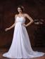 Beaded Decotare Waist White Sweetheart Wedding Dress With Brush Train In Sun City West Arizona