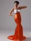 Mermaid Sweetheart Organge Red For 2013 Evening Dress In Cardiff by the Sea California