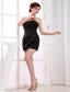 Column Sweetheart Taffeta Mini-length Prom Dress Black
