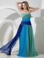 Multi-color Empire Sweetheart Beading Prom Dress Floor-length Chiffon