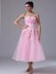 Handle-Made Flower maxi Sweetheart Pink Tulle 2013 Sweet Wedding Dress In Cedar Falls Iowa
