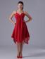 2013 Spaghetti Straps Wine Red Asymmetrical Empire Homecoming Dress In Avon Connecticut