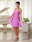 Lavender Sweetheart Ruched Bodice Chiffon For 2013 Cusomize Bridesmaid Dress
