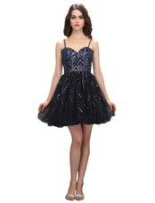 Chic Sleeveless Sequins Lace Up Dress for Prom