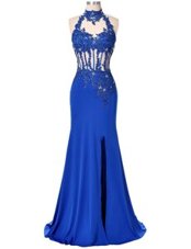 Fantastic Sleeveless Beading and Appliques Backless Prom Dresses