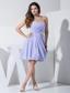 Beautiful Lilac Prom / Cocktail Dress For 2013 Knee-length Ruch
