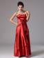 Custom Made Wine Red Column Prom Dress With Bows In New London Connecticut