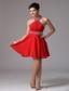 2013 Halter Beading and Ruch Stylish Prom Dress With Mini-length In Colorado