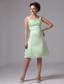Apple Green Straps A-line Knee-length Bridesmaid Dress For Custom Made In Brunswick Georgia