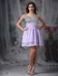 Lialc Empire Straps Mini-length Chiffon Beading Prom / Homecoming Dress