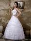 Beautiful A-line Sweetheart Floor-length Taffeta and Organza Appliques Wedding Dress