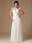 Beaded Decorate One Shoulder White Empire Chiffon 2013 Prom Gowns In Northport Alabama