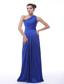 Alexandria Royal Blue One Shoulder Taffeta Floor-length Prom / Evening Dress For 2013