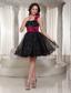 Beaded Organza A-line Floral Prom Dress With Hand Made Flowers