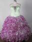 Colorful Little Girl Pageant Dresses With Ruffles Appliques and Organza