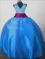 Beaded Decorate Bodice Sweet Ball Gown Little Gril Pageant Dress Halter Top Floor-length