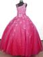 Brand new Beading Hand Made Flowers Ball Gown Strap Floor-length Little Gril Pageant Dress