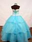 Lovely A-line Appliques Decorate Halter Floor-length Little Pageant Girl Dress