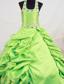 2013 Yellow Green Taffeta Beading Little Girl Pageant Dresses With Halter Top