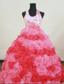 Designer Halter Top Organza Appliques Little Girl Pageant Dresses With Multi-color Hottest