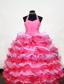 Luxurious Layer Halter Floor-Length Multi-colored Beading Little Girl Pageant Dresses Ball Gown
