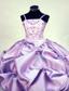 Gorgeous Straps Floor-length Beading Ball gown Lilac Little Girl Pageant Dresses