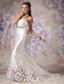 Luxurious Mermaid Sweetheart Court Train Satin Beading Wedding Dress