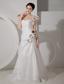 Pretty A-line Sweetheart Court TrainTaffeta Ruch Wedding Dress