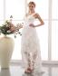 Modest Column Straps Ankle-length Chiffon Lace Maternity Dress
