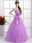 Sweet Lavender Sweetheart Quinceanera Dress Hand Made Flower and Beaded Deaorate Bust In 2013