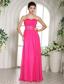 Custom Made Column Hot Pink Sweetheart Prom Celebrity Dress With Ruch and Beading In Nevada