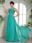 Wholesale Turquoise One Shoulder Prom Celebrity Dress With Ruch and Beading In Ohio