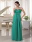 Turquoise Sweetheart Beaded Prom / Evening Dress For Prom Party Satin and Chiffon