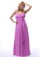 2013 Lavender Spaghetti Straps Ruch and Beaded Chiffon Prom Dress In Columbus