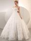 Beautiful A-line Sweetheart Floor-length Fabric With Rolling Flowers Beading Wedding Dress