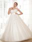 Fashionbale A-line Sweetheart Floor-length Appliques With Beading Wedding Dress